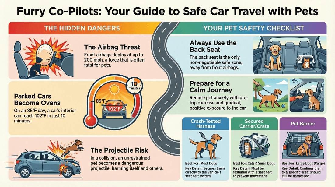 Road Safety Risks from Pets in and Around Vehicles