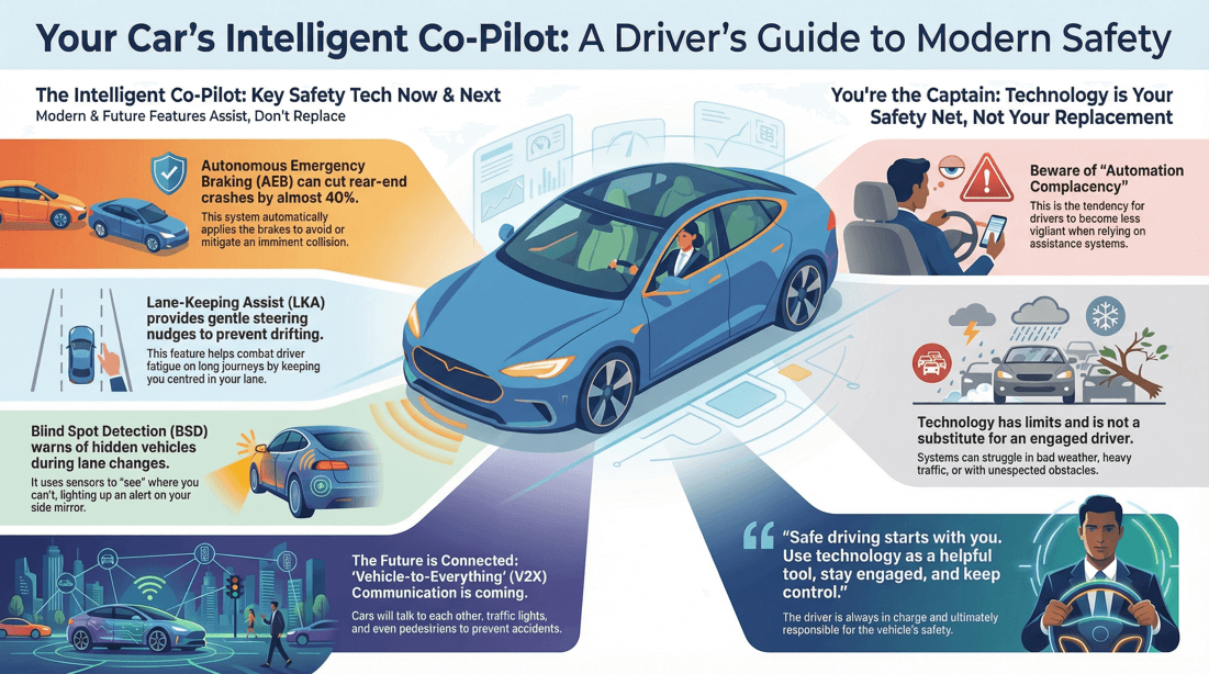 Essential modern car safety features collision avoidance and driver awareness