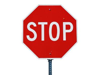Dangers intersection Stop Sign
