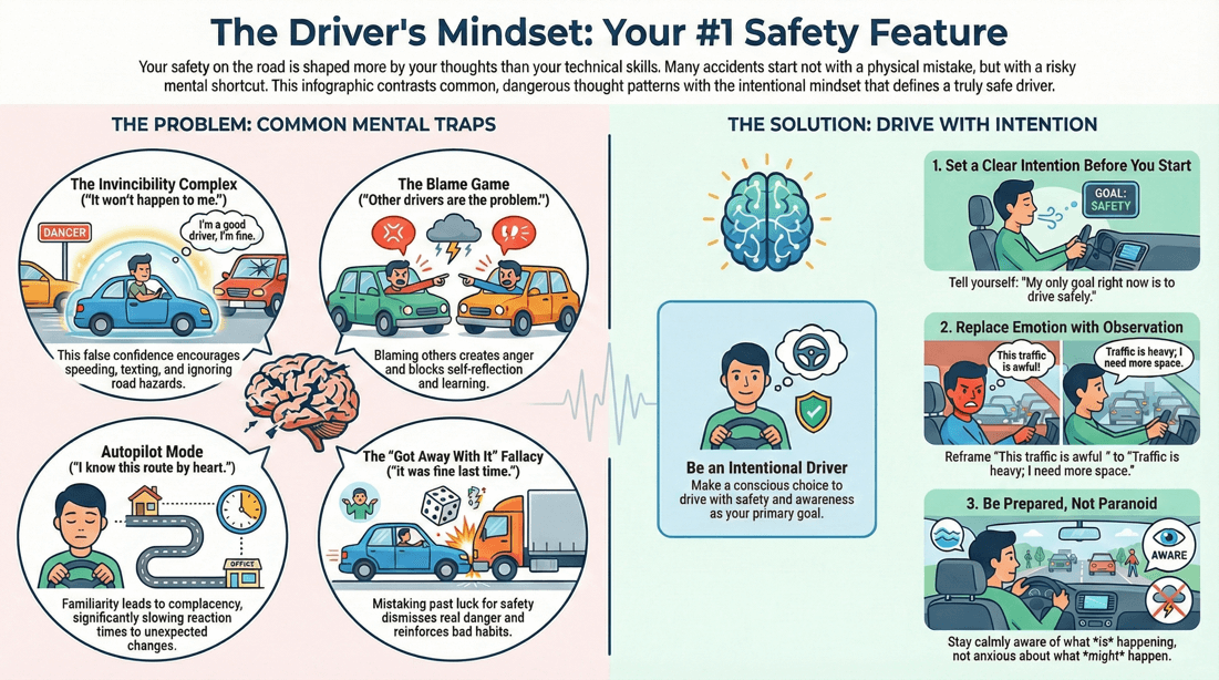 How to change driver thinking patterns and drive with intention for road safety