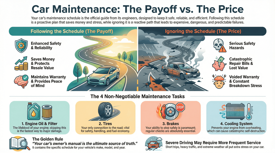 Protect investment following maintenance schedule avoiding costly repairs