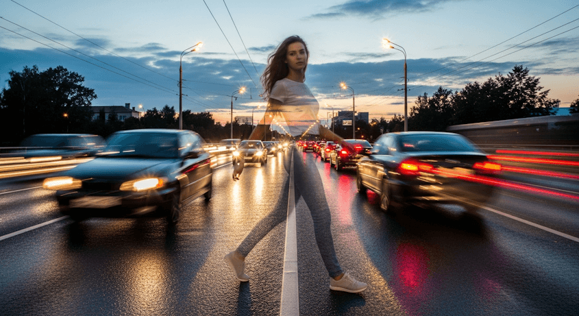 Safety risks from poor pedestrian visibility on the road