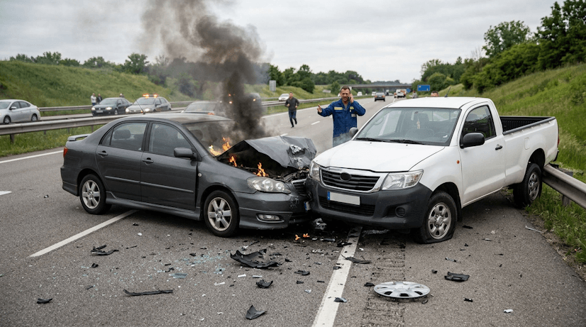 How collisions can lead to fires and what drivers should know