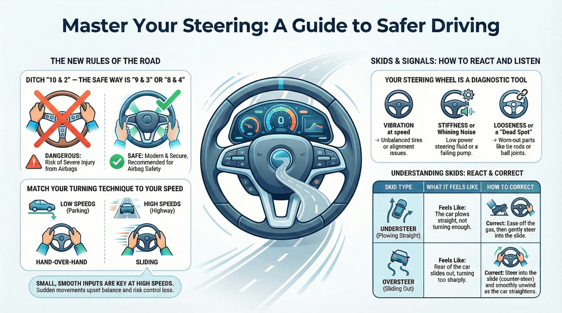 Essential steering techniques for confident and safe defensive driving