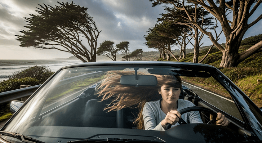 Driving safely in strong wind conditions with defensive driving tips