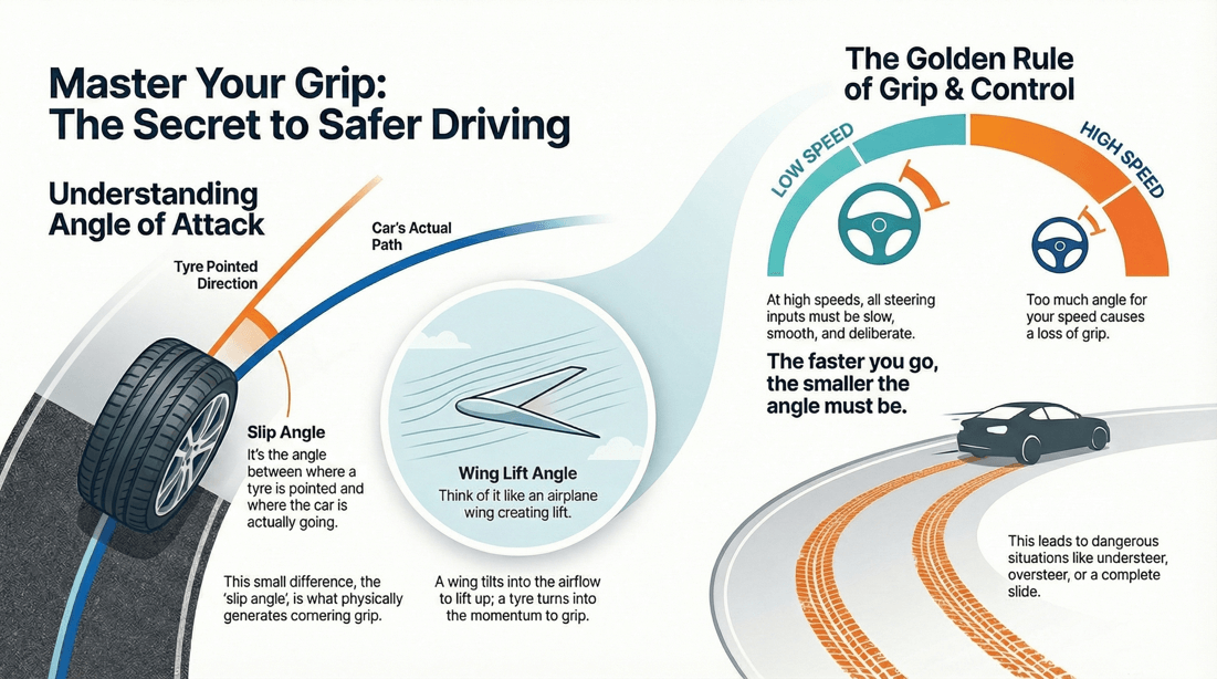 Mastering Angle of Attack prevents understeer and oversteer for safety