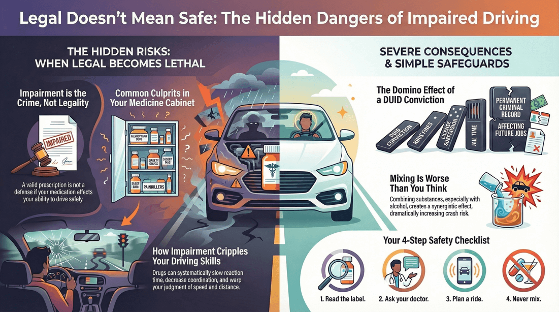 Driving impairment risks from prescription and over-the-counter medications and health issues