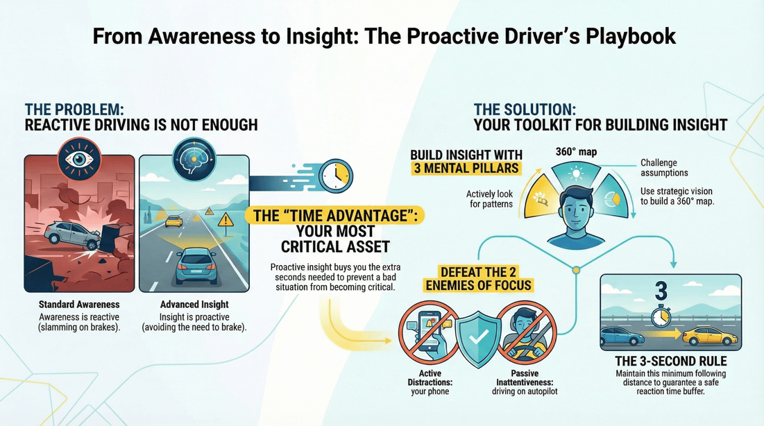 Advanced driving awareness techniques to prevent accidents and boost road safety