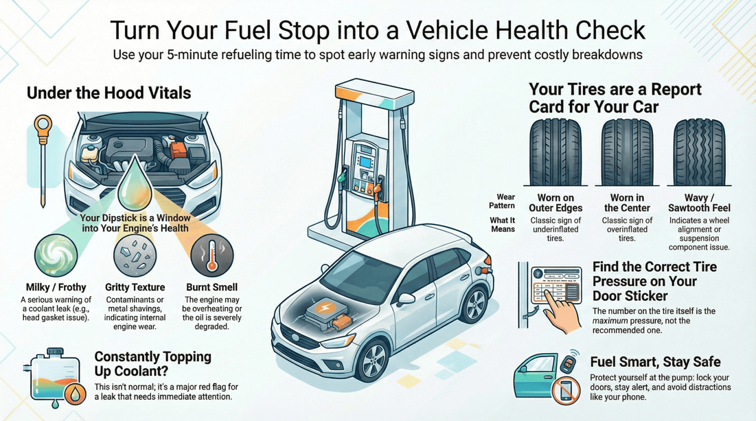 Essential garage stop vehicle safety and maintenance checks for drivers