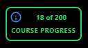 How to use this Course Progress widget to keep track of your progress of the course on the website