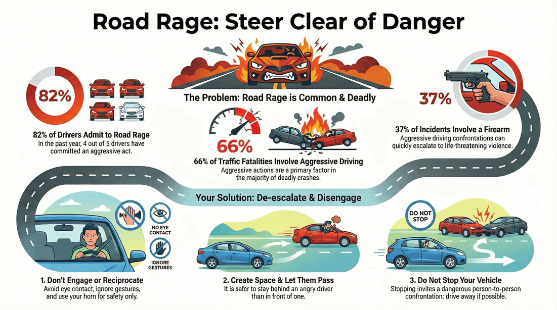 Road rage prevention tips for controlling anger and avoiding aggression