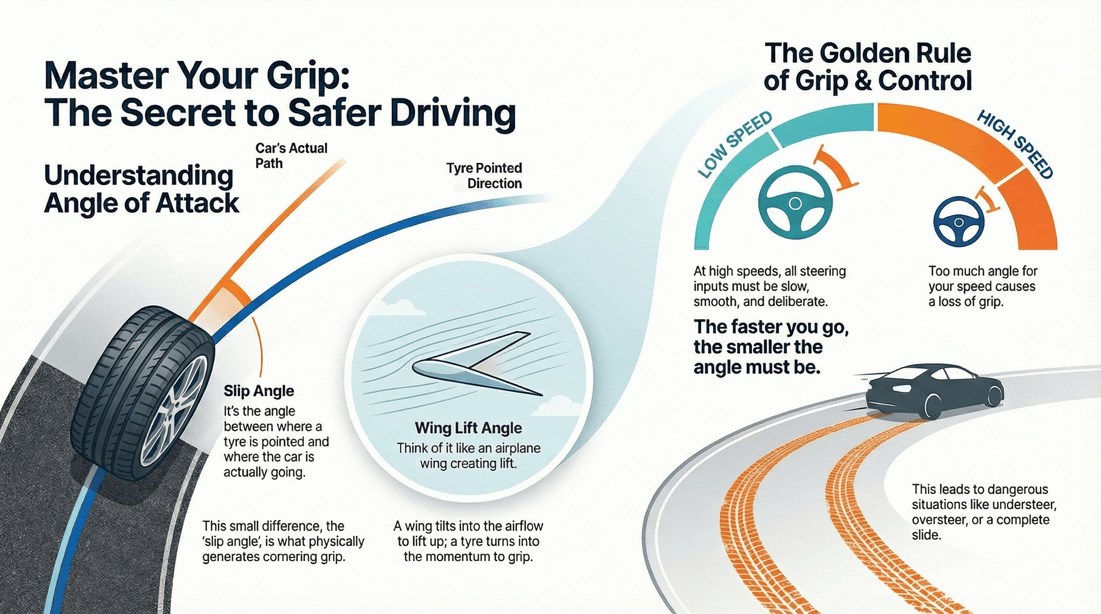 Mastering Angle of Attack prevents understeer and oversteer for safety