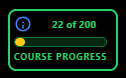 How to use this Course Progress widget to keep track of your progress of the course on the website