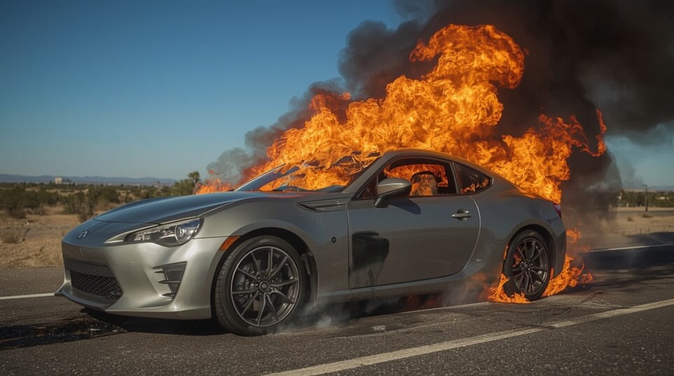 Warning about vehicle fire hazards every driver should recognize