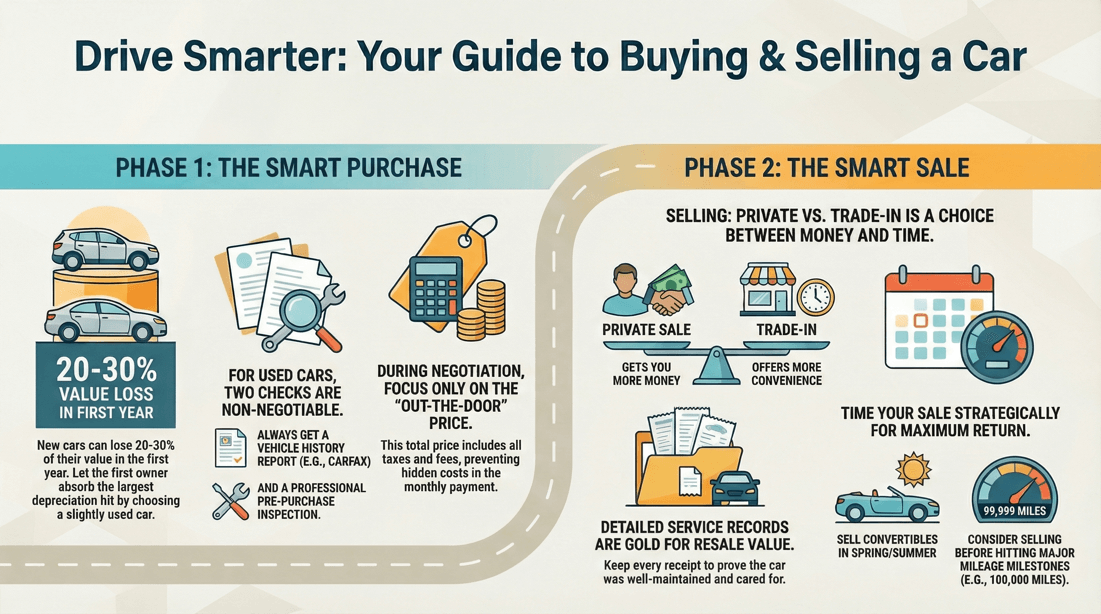  Expert tips for buying and selling cars, maximizing resale value and minimizing TCO