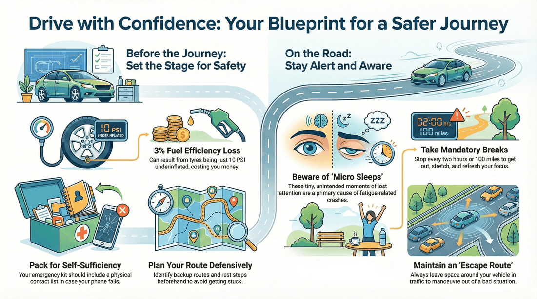Essential trip planning tips for safer driving and road trip safety