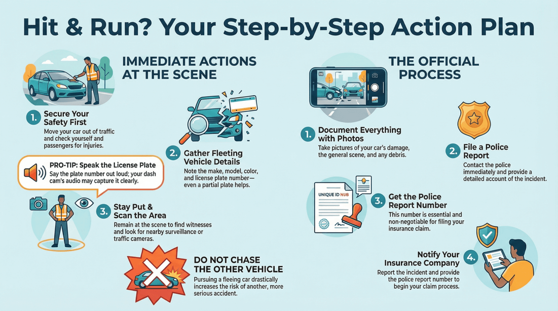 What to do immediately after a hit and run accident