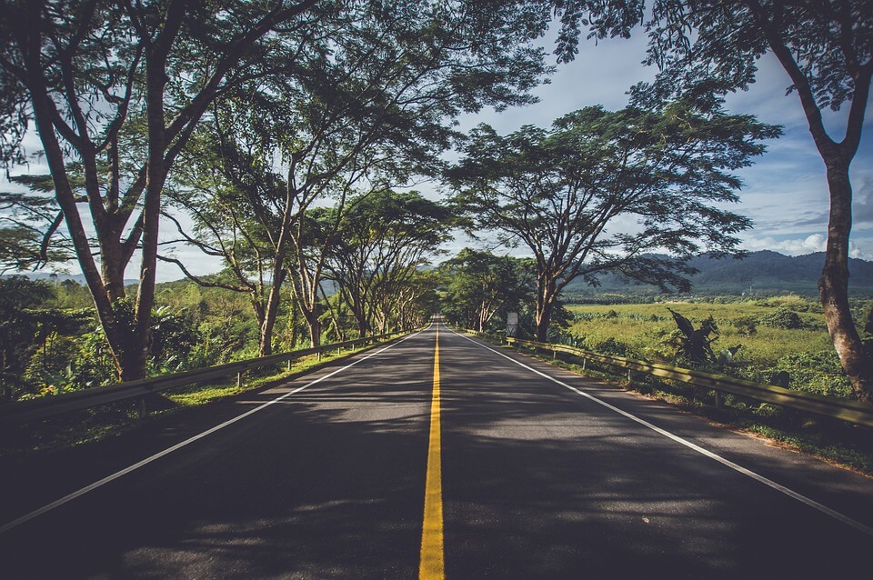Road safety awareness for spotting threats ahead and from the opposite side