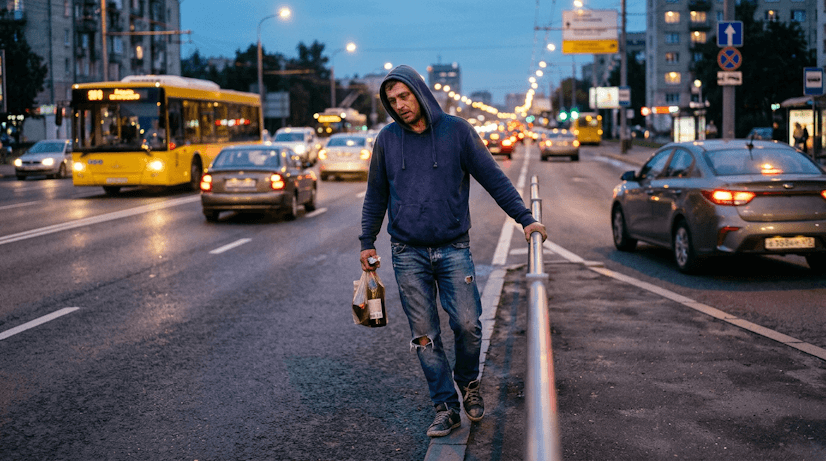 Driver tips for managing drunk pedestrians in traffic